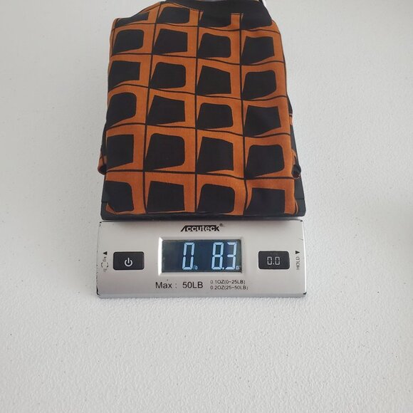 Susan Graver Womens Geometric Liquid Knit Bateau Neck Tunic Top Size S Career - Picture 7 of 8